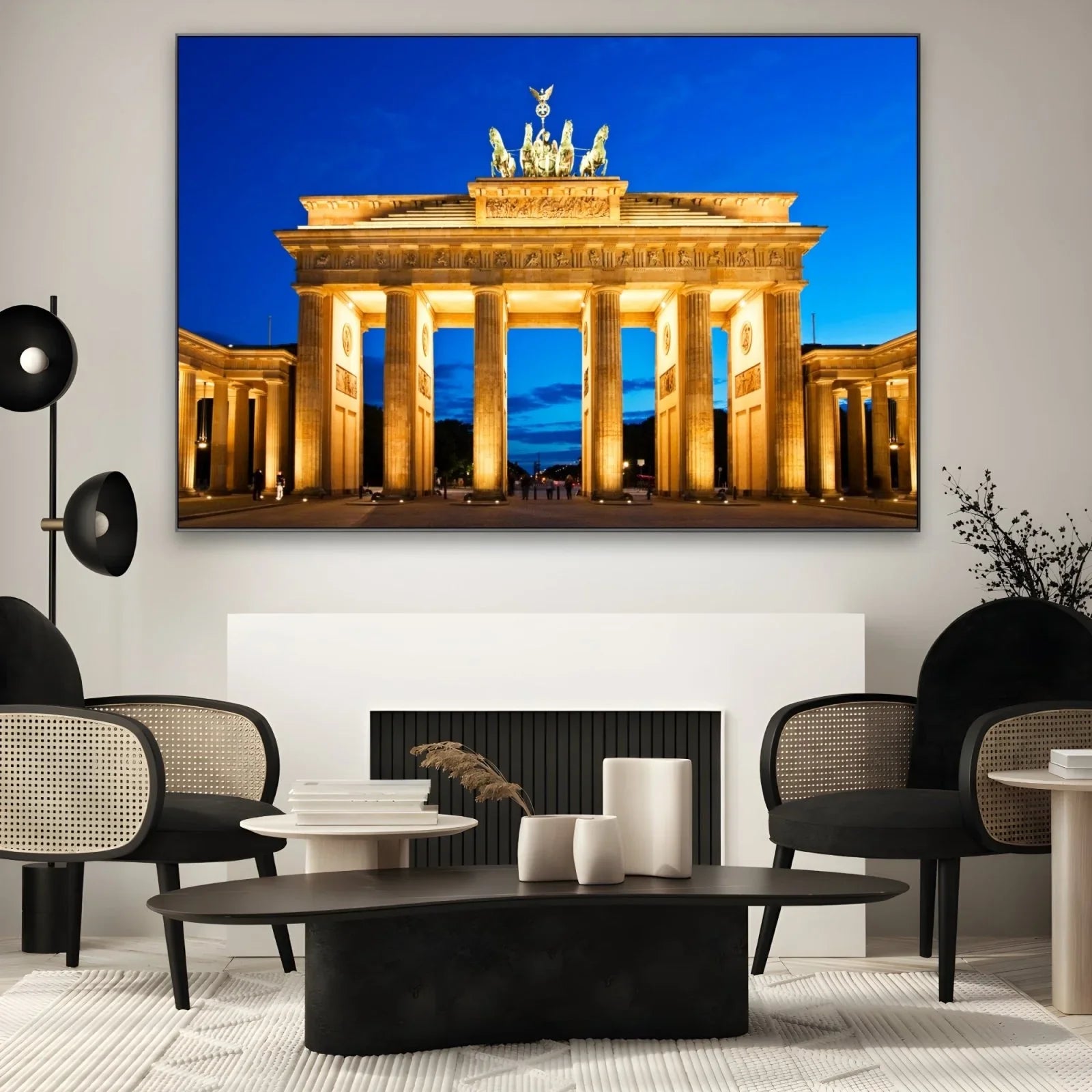 Noche en la Puerta de Brandenburgo, Berlín