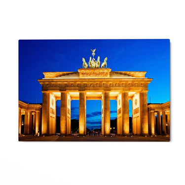 Quadro Stampa su Tela Notte sulla Porta di Brandeburgo, Berlino - CupidoDesign