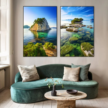 Quadro Stampa su Tela Oasi oceanica - CupidoDesign