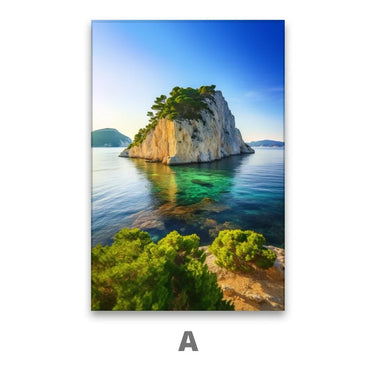 Quadro Stampa su Tela Oasi oceanica - CupidoDesign