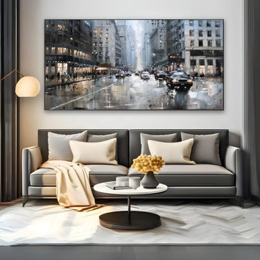 Quadro Stampa su Tela Oltre i Grattacieli - CupidoDesign