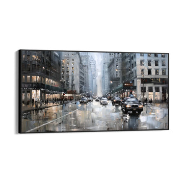 Quadro Stampa su Tela Oltre i Grattacieli - CupidoDesign