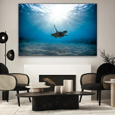 Quadro Stampa su Tela Oltre il Corallo - CupidoDesign