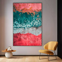 Quadro Stampa su Tela Oltre il Mare Rosso - CupidoDesign