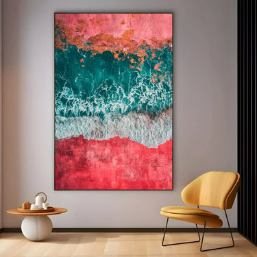 Quadro Stampa su Tela Oltre il Mare Rosso - CupidoDesign