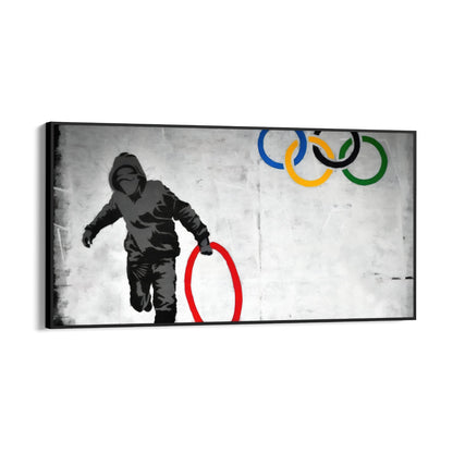 Pilleur des anneaux olympiques, Banksy