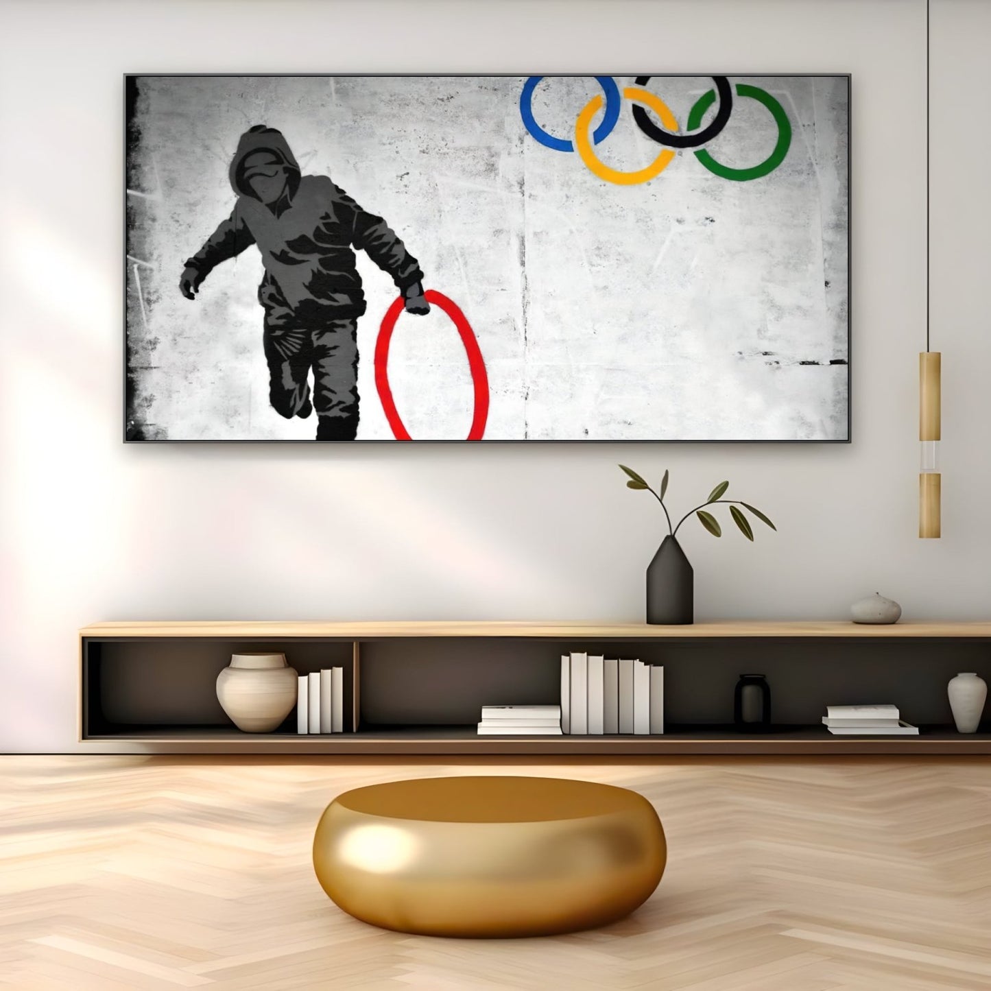 Pljačkaš olimpijskih krugova, Banksy