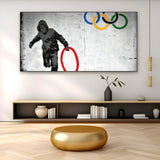 Plunderaar van de Olympische ringen, Banksy