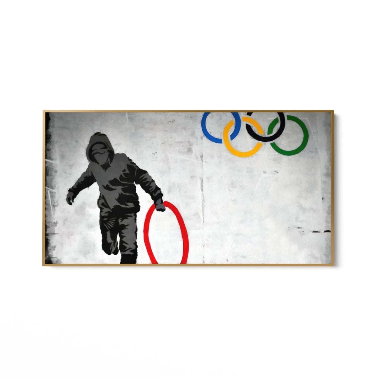 Olimpiai gyűrűk fosztogatója, Banksy