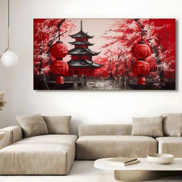 Quadro Stampa su Tela Ombre del Tempio Antico - CupidoDesign