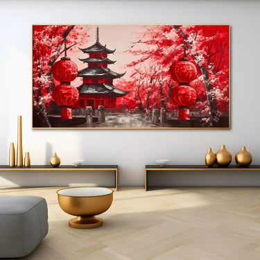 Quadro Stampa su Tela Ombre del Tempio Antico - CupidoDesign