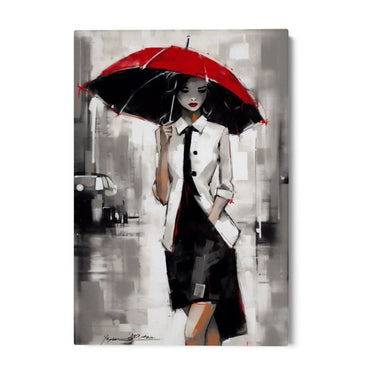 Quadro Stampa su Tela Ombrello Rosso - CupidoDesign