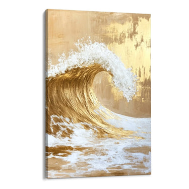 Quadro Stampa su Tela Onda Dorata - CupidoDesign