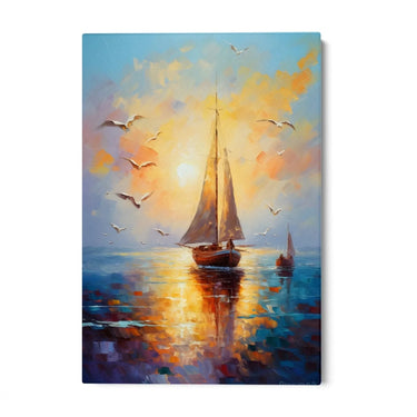 Quadro Stampa su Tela Onde della Libertà - CupidoDesign
