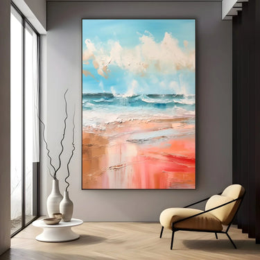 Quadro Stampa su Tela Onde rosa - CupidoDesign