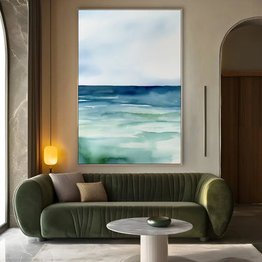 Quadro Stampa su Tela Onde serene - CupidoDesign
