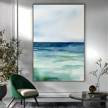 Quadro Stampa su Tela Onde serene - CupidoDesign