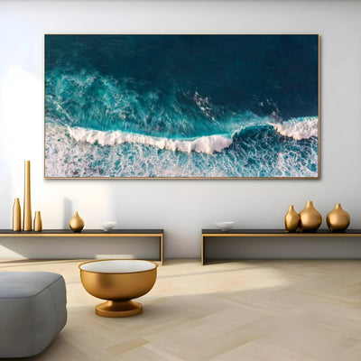 Quadro Stampa su Tela Onde Spumeggianti - CupidoDesign