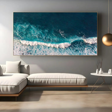 Quadro Stampa su Tela Onde Spumeggianti - CupidoDesign