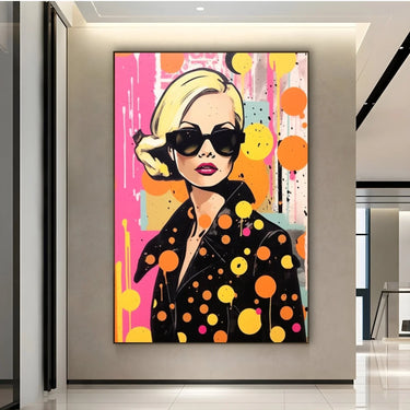 Quadro Stampa su Tela Orange Dot - CupidoDesign