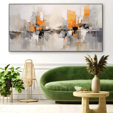 Quadro Stampa su Tela Orizzonte Arancione - CupidoDesign