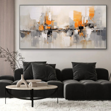 Quadro Stampa su Tela Orizzonte Arancione - CupidoDesign