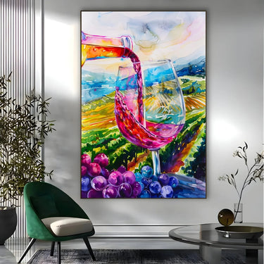Quadro Stampa su Tela Orizzonti Vibranti - CupidoDesign