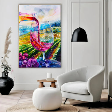 Quadro Stampa su Tela Orizzonti Vibranti - CupidoDesign