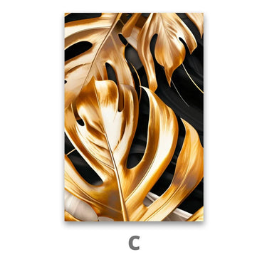 Quadro Stampa su Tela Oro Etereo - CupidoDesign