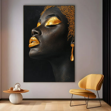 Quadro Stampa su Tela Oro sull’Anima - CupidoDesign