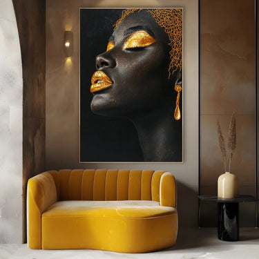 Quadro Stampa su Tela Oro sull’Anima - CupidoDesign
