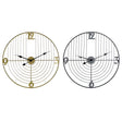 Orologio da Parete DKD Home Decor Nero Dorato Metallo 60 x 3 x 60 cm Moderno (2 Unità) - CupidoDesign