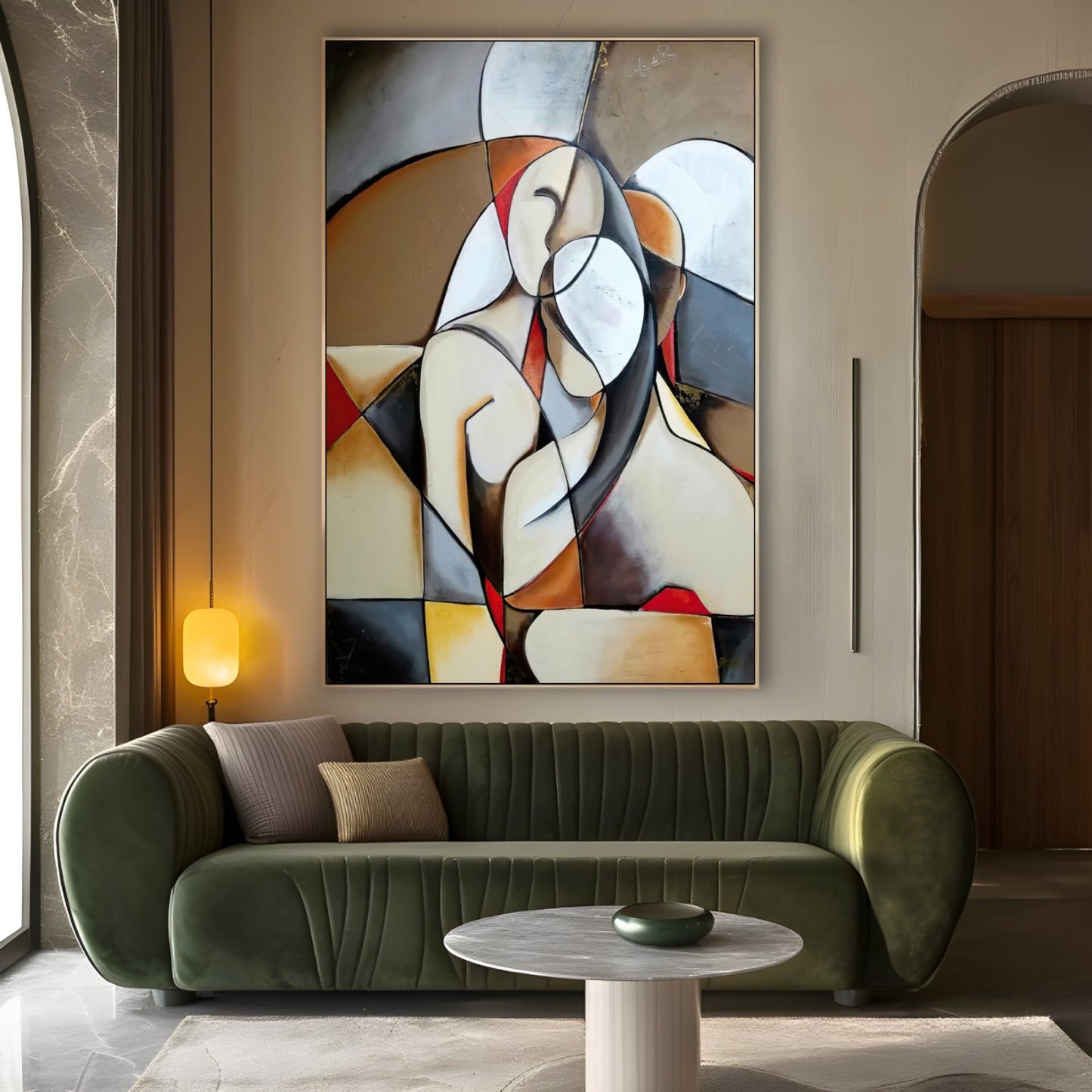 Pablo Picasso - abstracte dromende vrouw