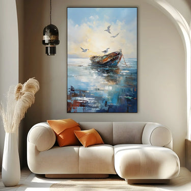 Quadro Stampa su Tela Pacifico Risveglio - CupidoDesign