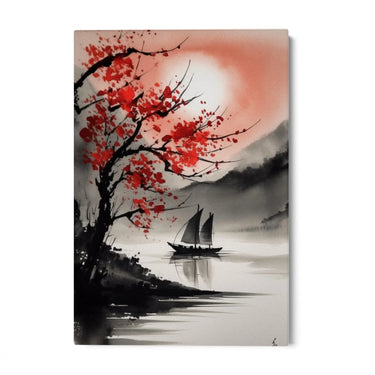 Quadro Stampa su Tela Rosso di sera - CupidoDesign