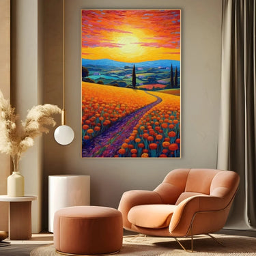 Quadro Stampa su Tela Paesaggio colorato - CupidoDesign