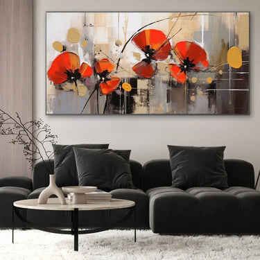 Quadro Stampa su Tela Papaveri in volo - CupidoDesign