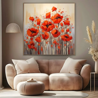 Quadro Stampa su Tela Papaveri Incantati - CupidoDesign