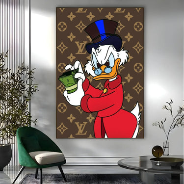 Quadro Stampa su Tela Paperone Graffiti - CupidoDesign