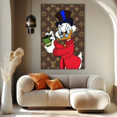 Quadro Stampa su Tela Paperone Graffiti - CupidoDesign