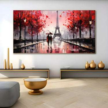 Quadro Stampa su Tela Parigi Coperta dall'Amore - CupidoDesign