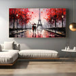 Quadro Stampa su Tela Parigi Coperta dall'Amore - CupidoDesign