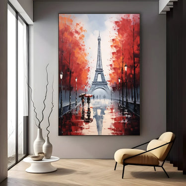 Quadro Stampa su Tela Paris in Love - CupidoDesign