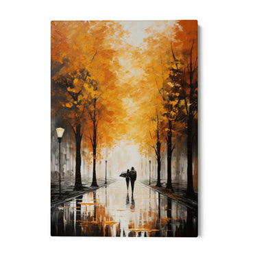 Quadro Stampa su Tela Passeggiata in Autunno - CupidoDesign