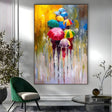 Quadro Stampa su Tela Passeggiata sotto la pioggia - CupidoDesign