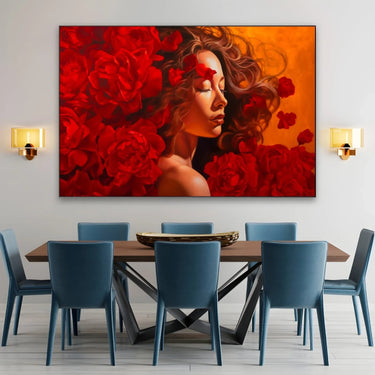 Quadro Stampa su Tela Passione Dorata - CupidoDesign