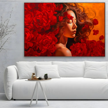 Quadro Stampa su Tela Passione Dorata - CupidoDesign