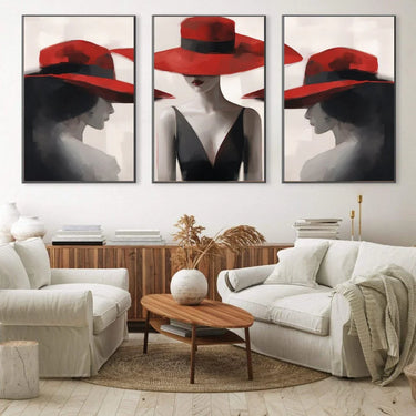 Quadro Stampa su Tela Passione Vermiglia - CupidoDesign