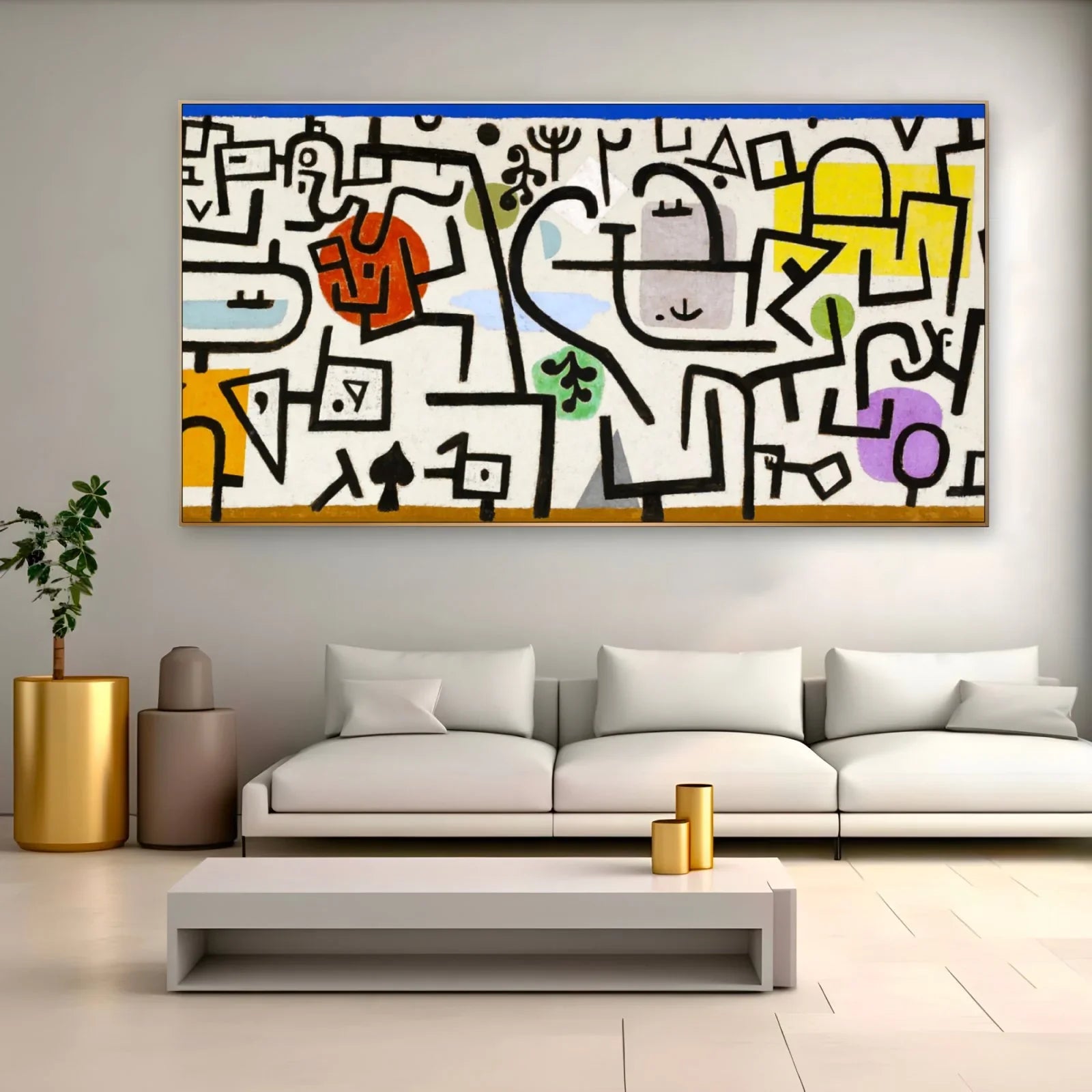 Quadro Stampa su Tela Paul Klee, Rich Port - CupidoDesign