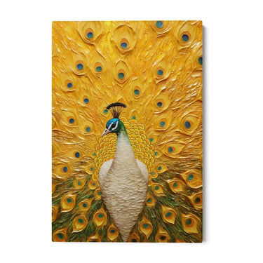 Quadro Stampa su Tela Pavone maestoso - CupidoDesign